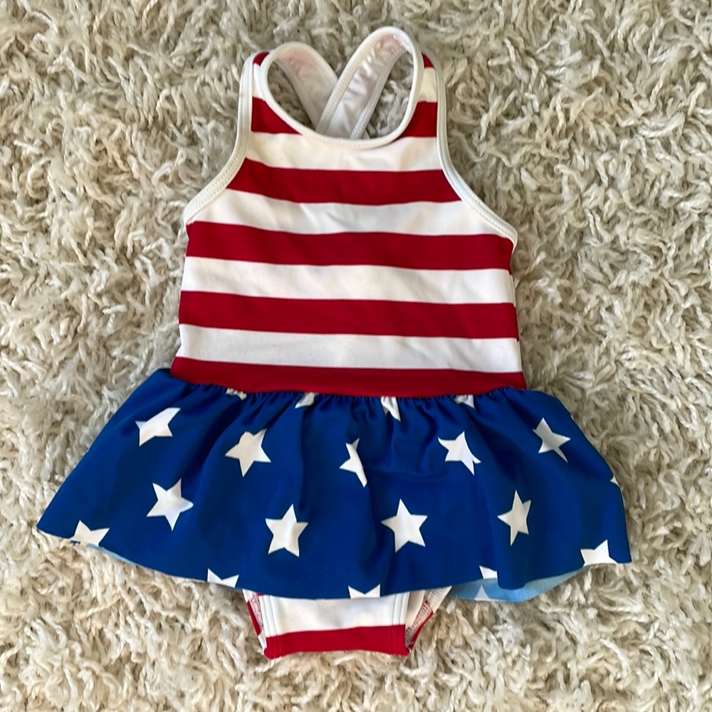 American flag bathing suit